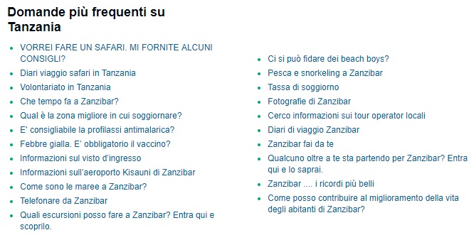 domande frequenti TripAdvisor